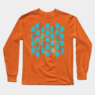 Mid Century Modern Pattern Long Sleeve T-Shirt